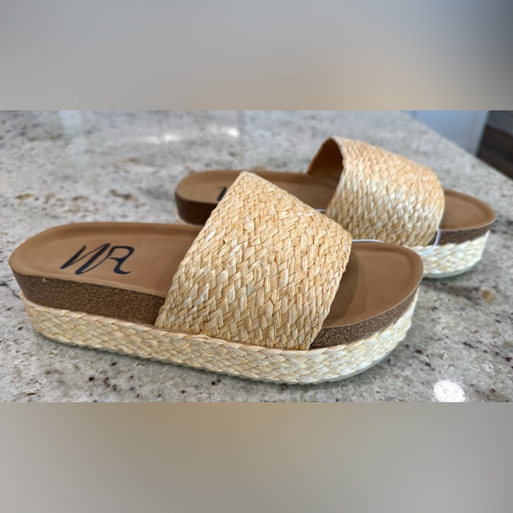 Not Rated “Anna” Woven Platform Sandals NEW